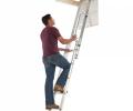 Abru Werner Arrow Aluminium 2 Section Loft Ladder with Handrail 76002